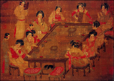 宮樂圖(會(huì)茗圖) [唐] 作者不詳