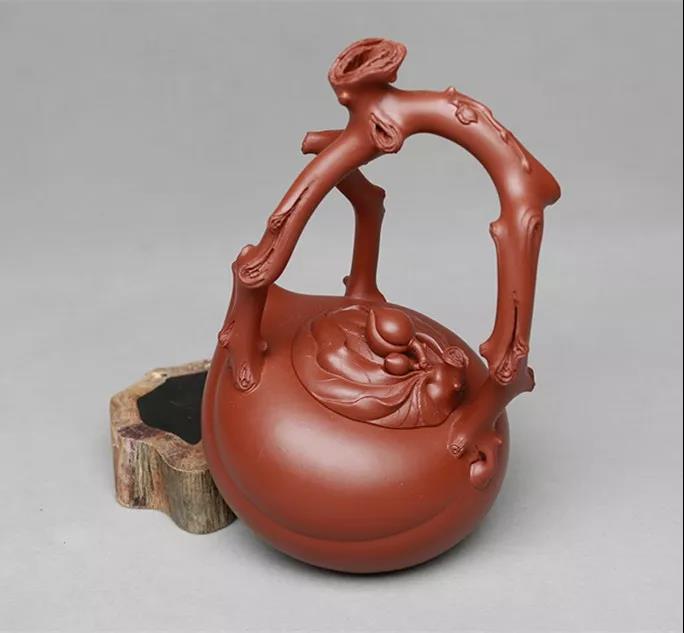 10種最美花器提梁壺，精美別致雕花紫砂壺!