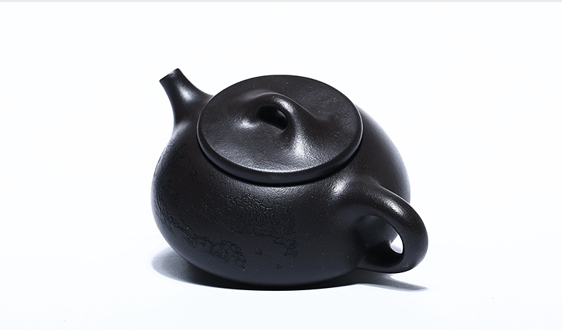 石瓢手工紫砂壺，精致典雅紫砂壺