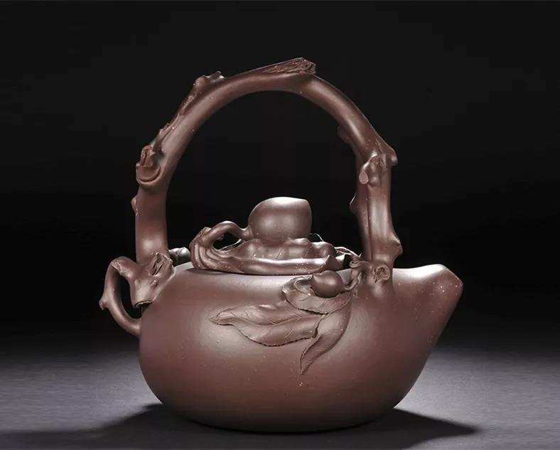 10種最美花器提梁壺，精美別致雕花紫砂壺!