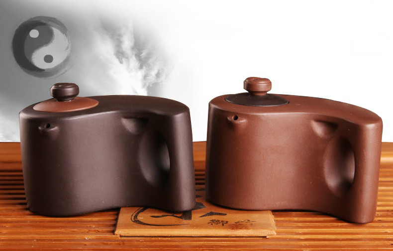 太極陰陽紫砂壺，創(chuàng)意格紫砂壺