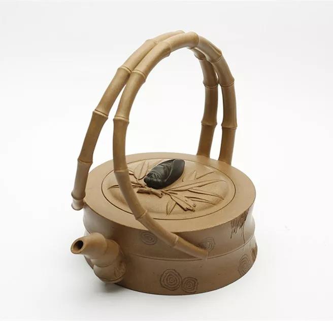 10種最美花器提梁壺，精美別致雕花紫砂壺!