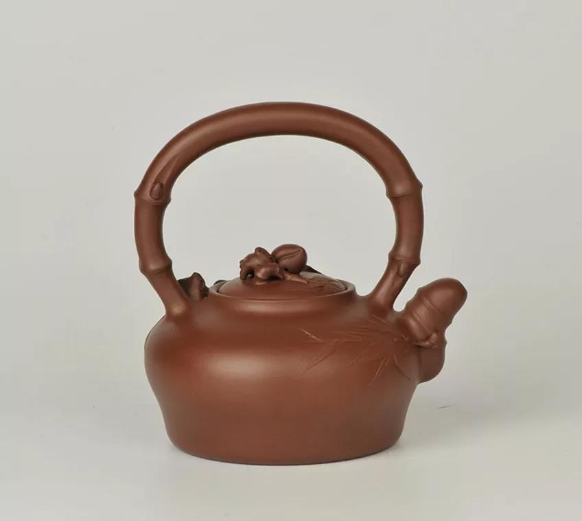 10種最美花器提梁壺，精美別致雕花紫砂壺!